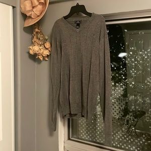 Large Dark Gray Men’s Dockers V-neck Sweater